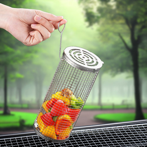 FixtureDisplays Stainless Steel Dishwasher Safe Grill Basket Wayfair